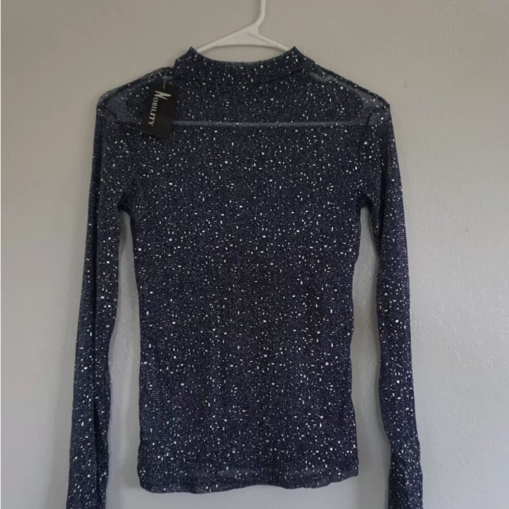 (NWT) Women's Glittery Tight Top - Large